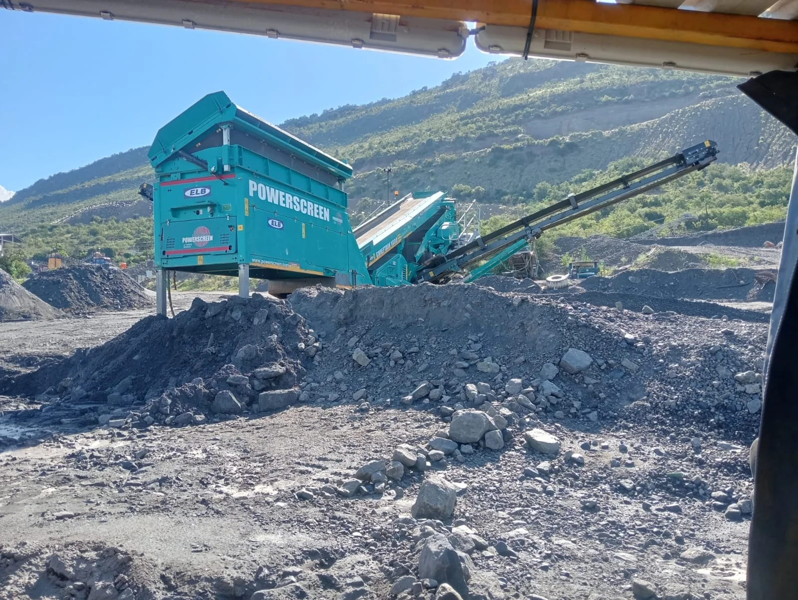 Mechanic working on heavy equipment